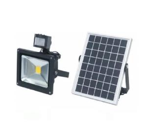 FOCO LED SOLAR 20W 6500K FRIO C/SENSOR 