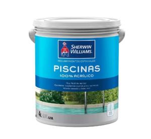 PINTURA PISCINA AL AGUA AZUL 4 LT SHERWIN WILLIAMS
