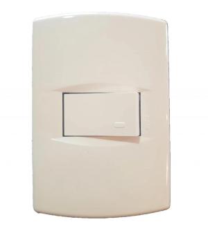 PLAQUETA ARMADA C/ 1 INT SICA BLANCO 545267