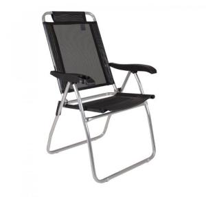 SILLA 4 POS ALUMINIO BOREAL NEGRO MOR 2166 -----