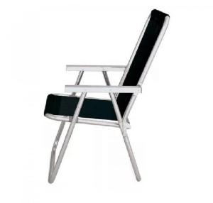 SILLA ALTA CONFORTO ALUMINIO SANNET NEGRO MOR 2159 -----
